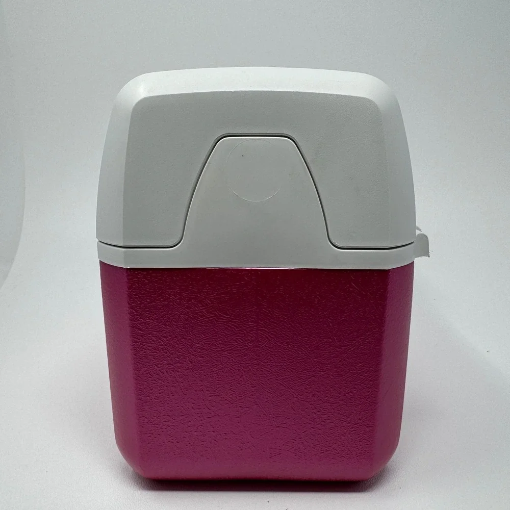 Vintage Coleman Lunch Pak Cooler Pink White Model 5202 5203 5204 Retro 90s